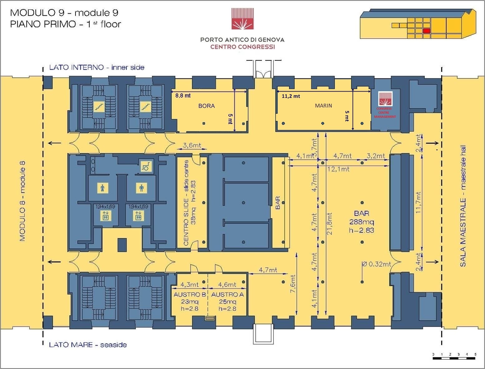 Piano Primo — 1st floor